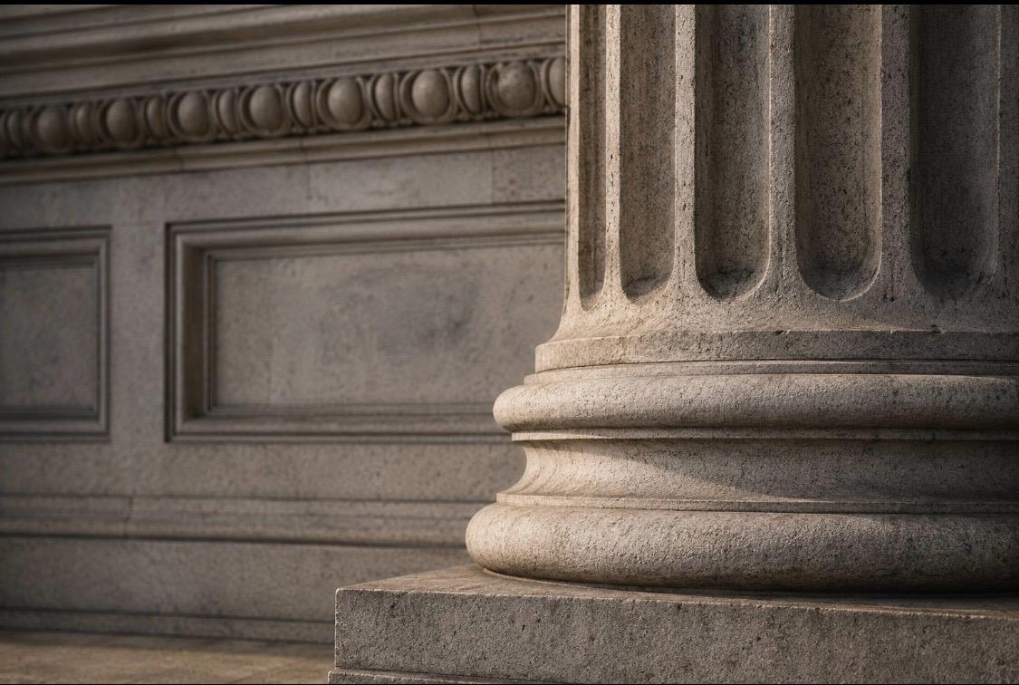 Classical stone column base
